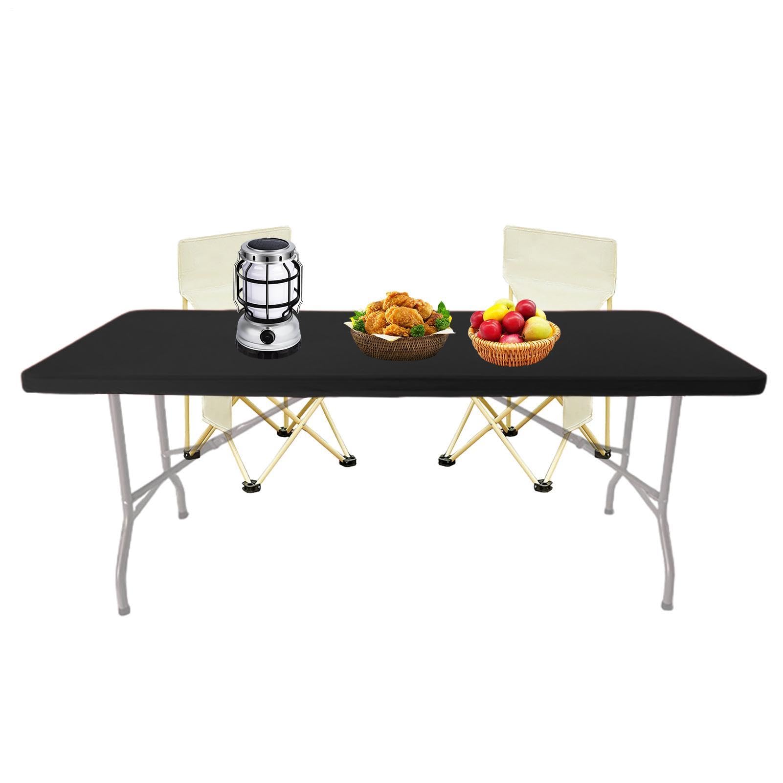 Manteles impermeables elásticos y lavables para protector de mesa de picnic exterior