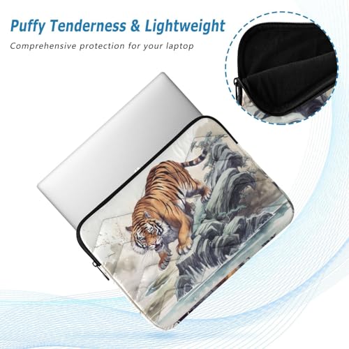 Funda para laptop con diseño de tigre vintage 13-14 pulgadas miniatura 5