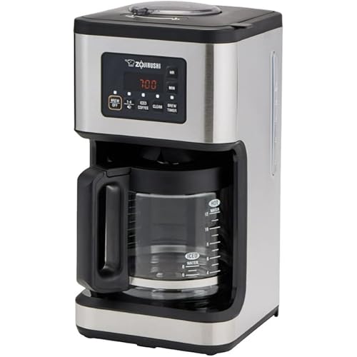 Zojirushi EC-ESC120 Coffee Maker Dome Brew Programmable, StainlessSteel and Black