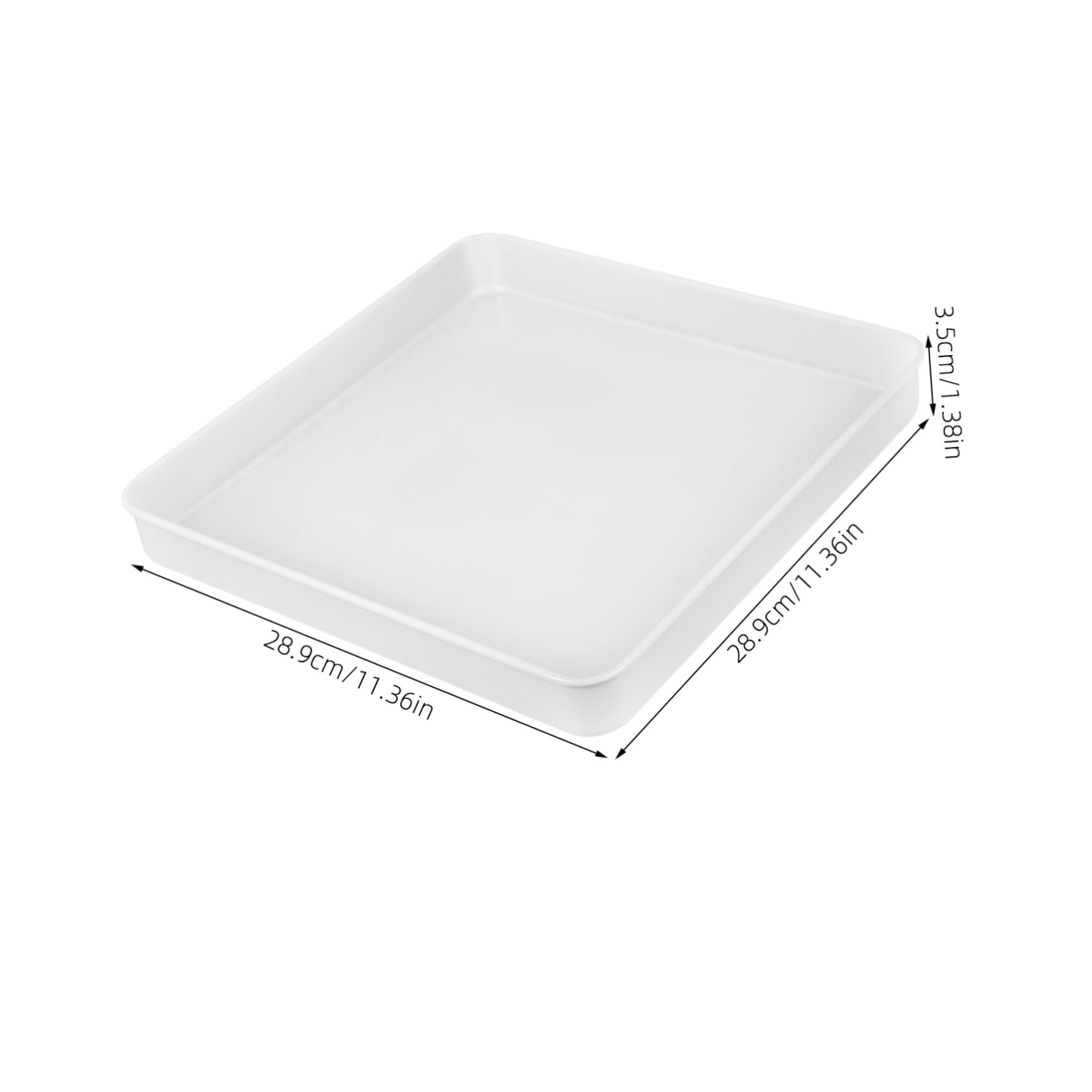 Hohopeti Molde de Acero al Carbono para Hornear Pastel Cuadrado Antiadherente Reutilizable Molde para Bizcocho Bandeja de Horno Duradera para Repostería Casera