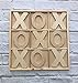 HomeRoots Natural Wood Rustic Handmade Natural Giant Tic Tac Toe