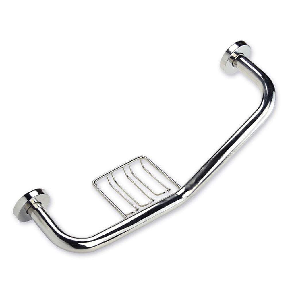 Fkxsxaz Bathroom Grab Bars Handle For Bathtub Toilet,Stainless Steel Thicken With Soap Dish Elderly Injury Pregnant Woman Non-Slip Safety Grip Rail