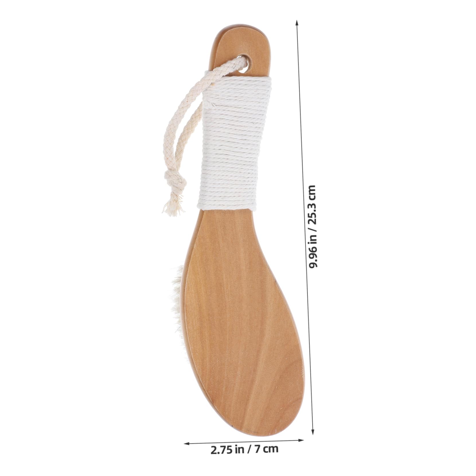 FOMIYES 5St Badebürste mit weichen Rosshaarborsten Holz Badebürste Pferdehaar Körperbürste Handlicher Rückenbürste Massagebürste Duschwäscher für den Rückenschrubber für die Dusche