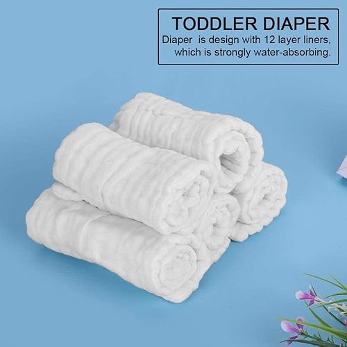 Miniatura 4 de 5 pañales de algodón para recién nacidos, transpirables, multifuncionales, lavables, reutilizables, toalla de peluquería para niños y niños pequeños