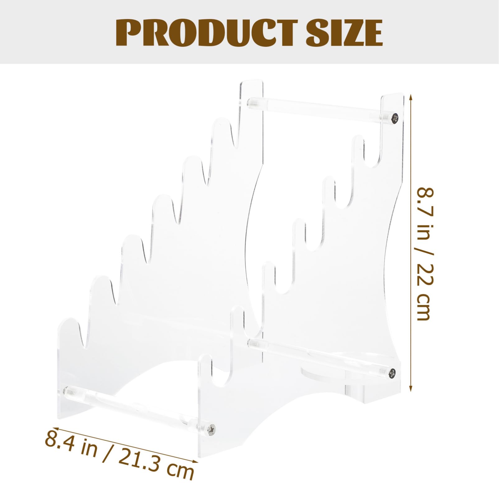 ULDIGI 1Set Acrylic Countertop Cutter Holder Detachable Storage Stand for Kitchen Cutlery Organization Fast Drying Design for Home Bar Game and Office Use