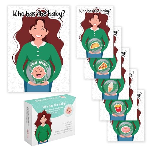Party Hearty Baby Shower Scratch-Off Game, Fun Emoji Cards - Fair Mama
