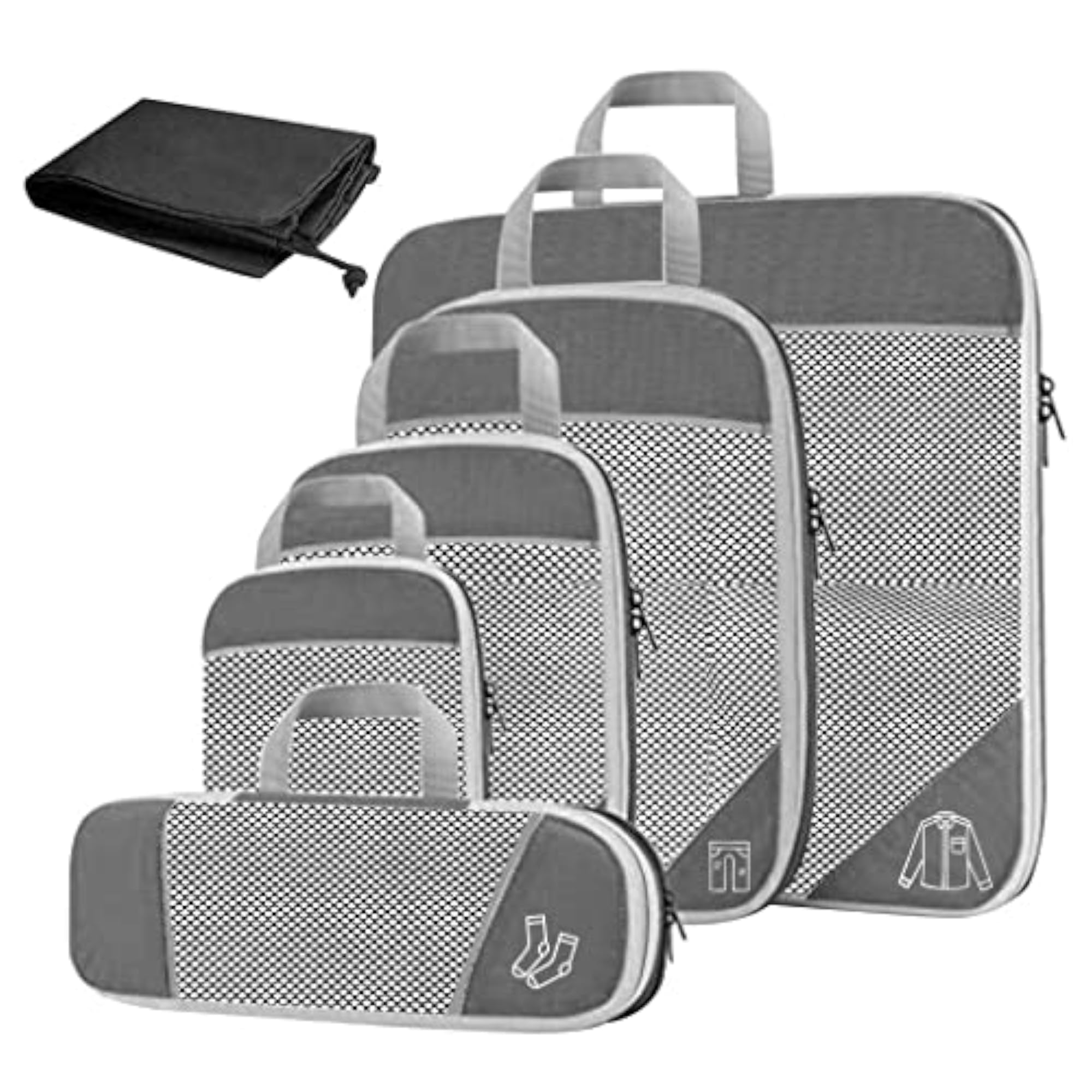 Lightweight Compression Packing Cubes for Easy Access