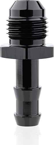 Miniatura 7 de 8AN - Adaptador recto macho a 12 manguera de púa, accesorio de línea de combustible de púa giratoria recta de aluminio (anodizado negro)