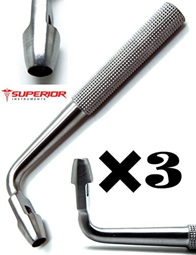 3 Pcs Tissue Punch 5mm Angled/Offset/Curved Dental Implant Superior Stainless Steel Instruments