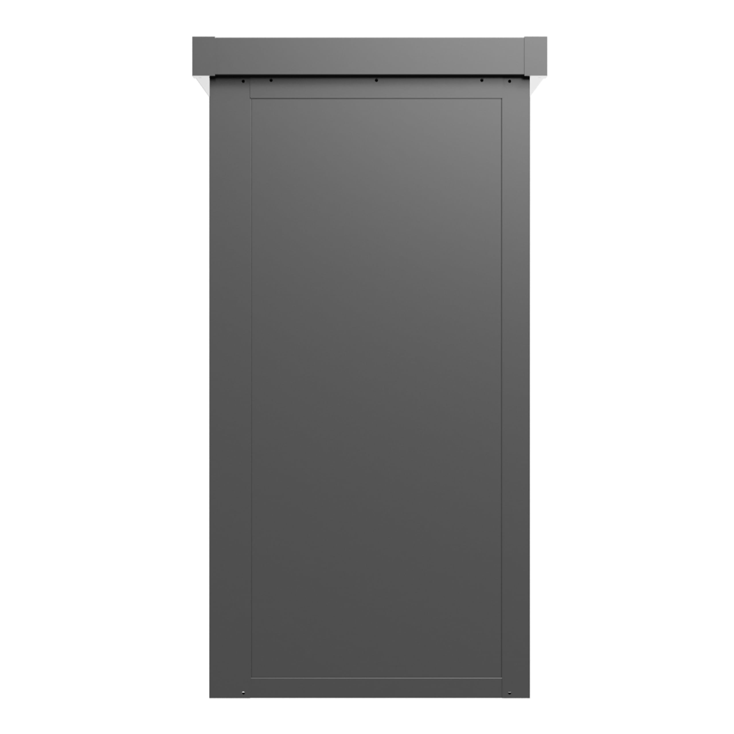 GFP Primeyard Armadio da esterno in metallo 150x78x191 cm Casetta da giardino antracite pavimento incluso