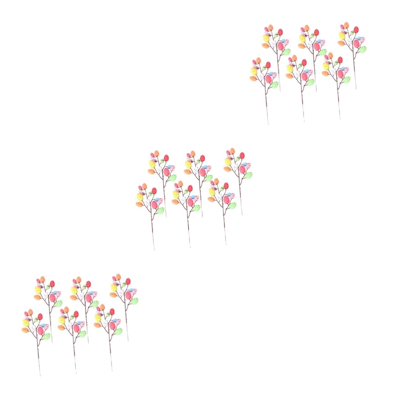Abaodam 3 Set 6 Pz Talee Pasquali Di Fiori Di Pasqua Decorazioni Per Feste Di Pasqua Primaverili Plettri Per Ghirlande Pasquali Molla Cestino Composizione Floreale Ramo Schiuma