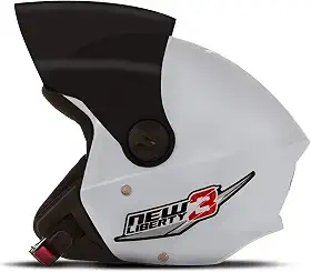 CAPACETE ABERTO PRO TORK NEW LIBERTY 3 SOLID BRANCO TAM. 60 VIS. FUMÊ