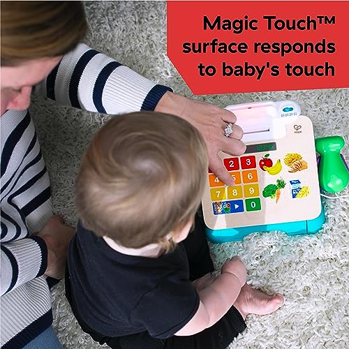 Image of Baby Einstein + Hape Magic Touch Toy Cash Register Pretend to Check Out Toy, Real Sounds and Music, Ages 1, 2, 3, 4+