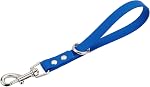 Short Dog Leash - 9 Inch Dogs Lead Green Grab Tab Heavy Duty Waterproof PVC Dog Training Traffic Leashes for Safety Control Behavior Correction Hiking Backup & All Breeds(Green, 9")