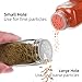 12Pcs 4 OZ Glass Spice Jars with black Metal Caps, Glass Jars with Minimalist Farmhouse Spice Labels Stickers, Collapsible Funnel, Seasoning Storage Bottles for Spice Rack, Cabinet, Drawer (12)