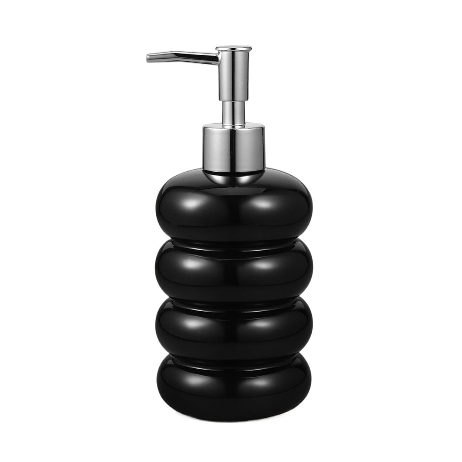 Dispensador Jabon Ceramica Dispensador de jabón Chapado en Plata cerámica, Botella portátil for loción y champú, contenedor líquido rellenable for Baño