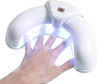 BS-MALL Gel UV LED Nail Lamp,36 W UV Nail Light with 3 Timer Setting,Scalable Design Prevent Hands from Turning Dark,White