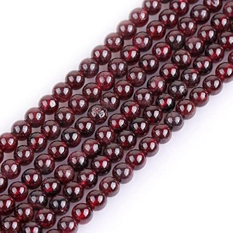 GEM-Inside 4mm Garnet Loose Beads for Jewelry Cover