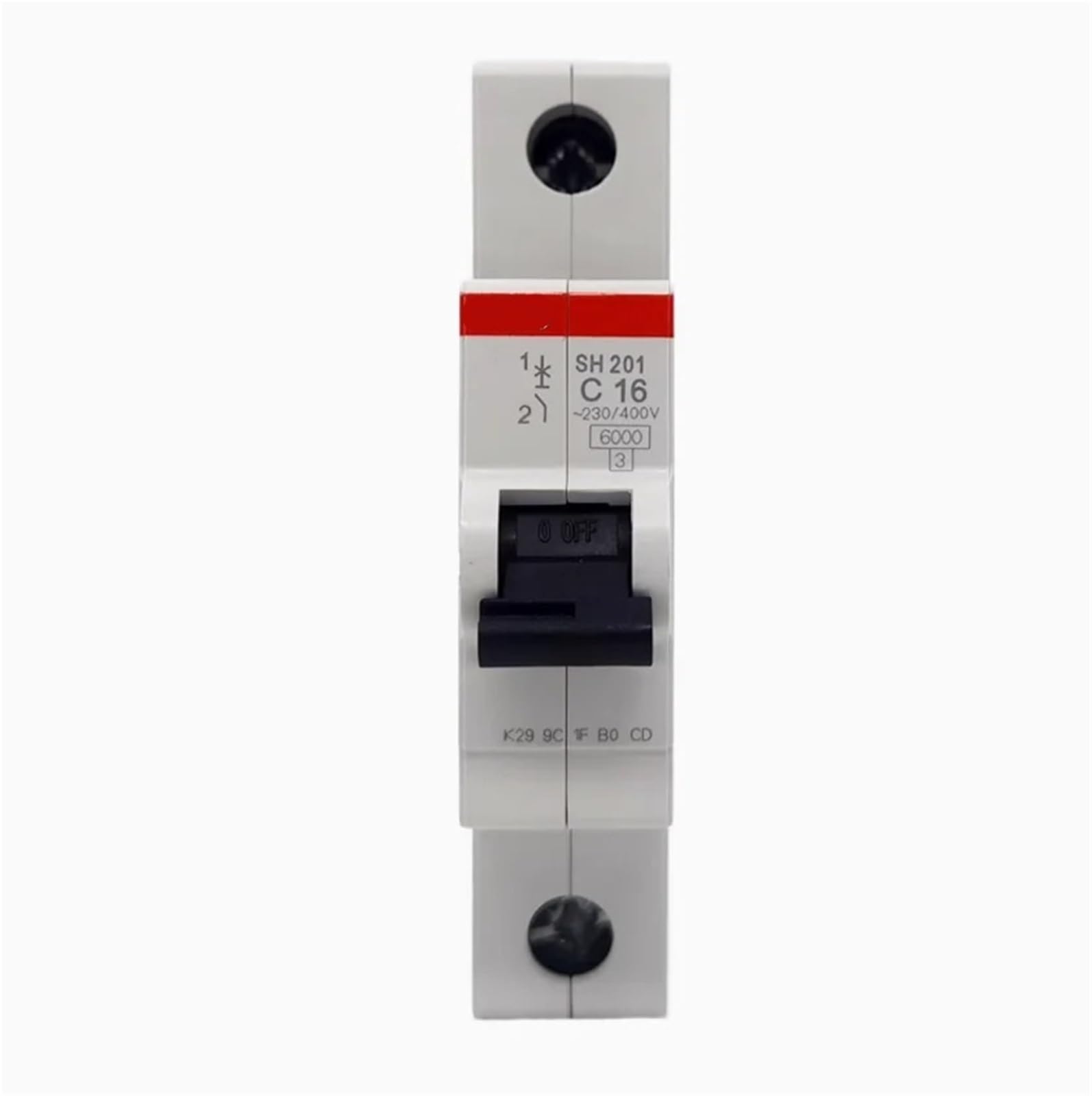 Disjoncteur SH202 C20 ABB bipolaire 20A pour tableau électrique