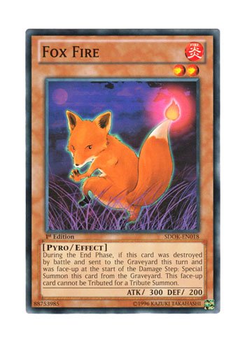 Amazon.co.jp: 遊戯王 英語版 SDOK-EN018 Fox Fire きつね火 (ノーマル