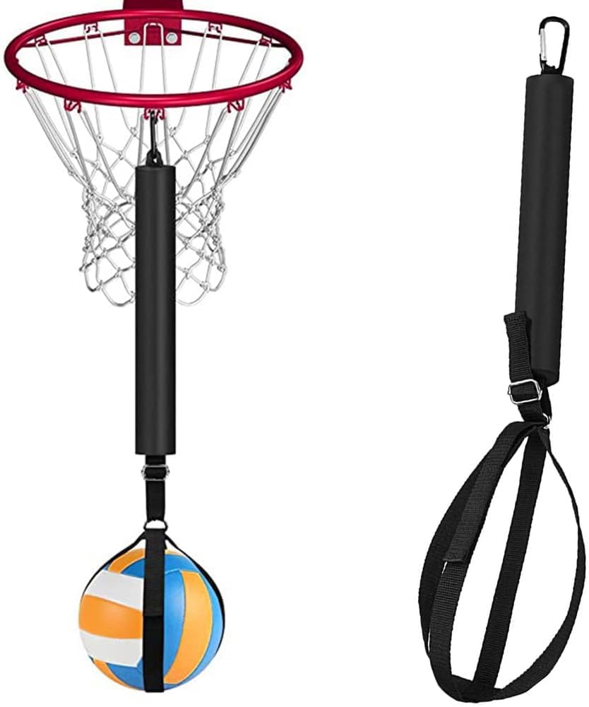Pallavolo Spike Trainer, sistema di allenamento con punte da pallavolo per canestro, allenamento migliora il servizio, migliora il servizio, il salto, la meccanica di oscillazione del braccio