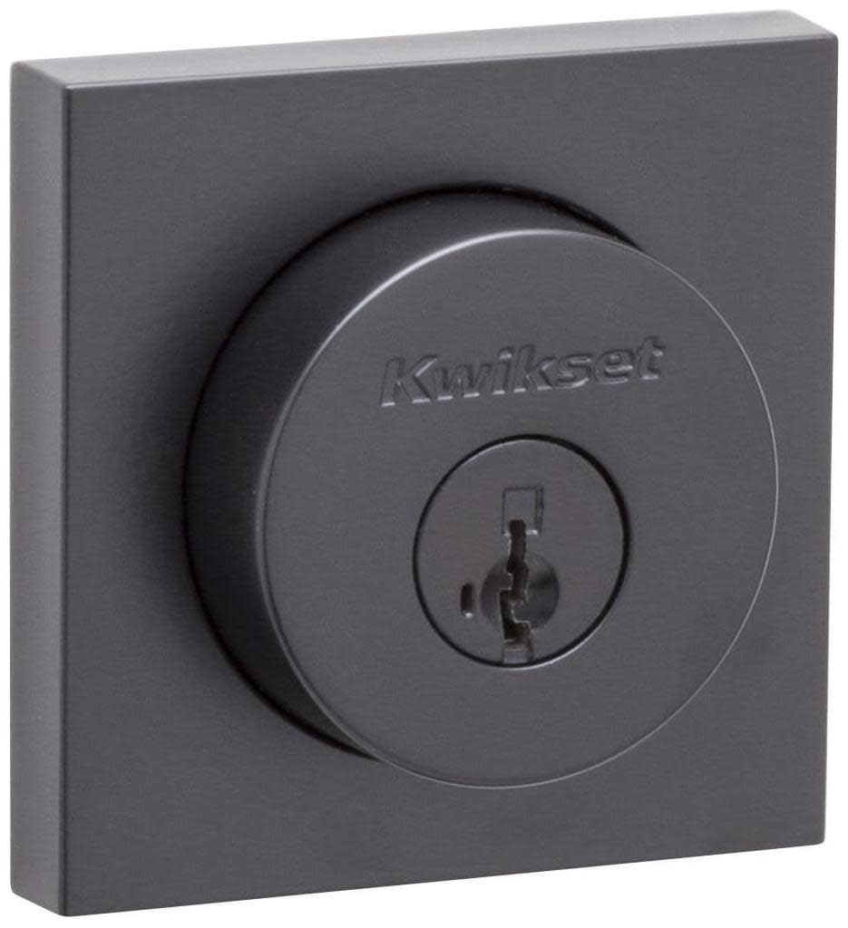 Kwikset Satin Nickel Downtown Square Rose Deadbolt - 92580-018 | Blain - View #2