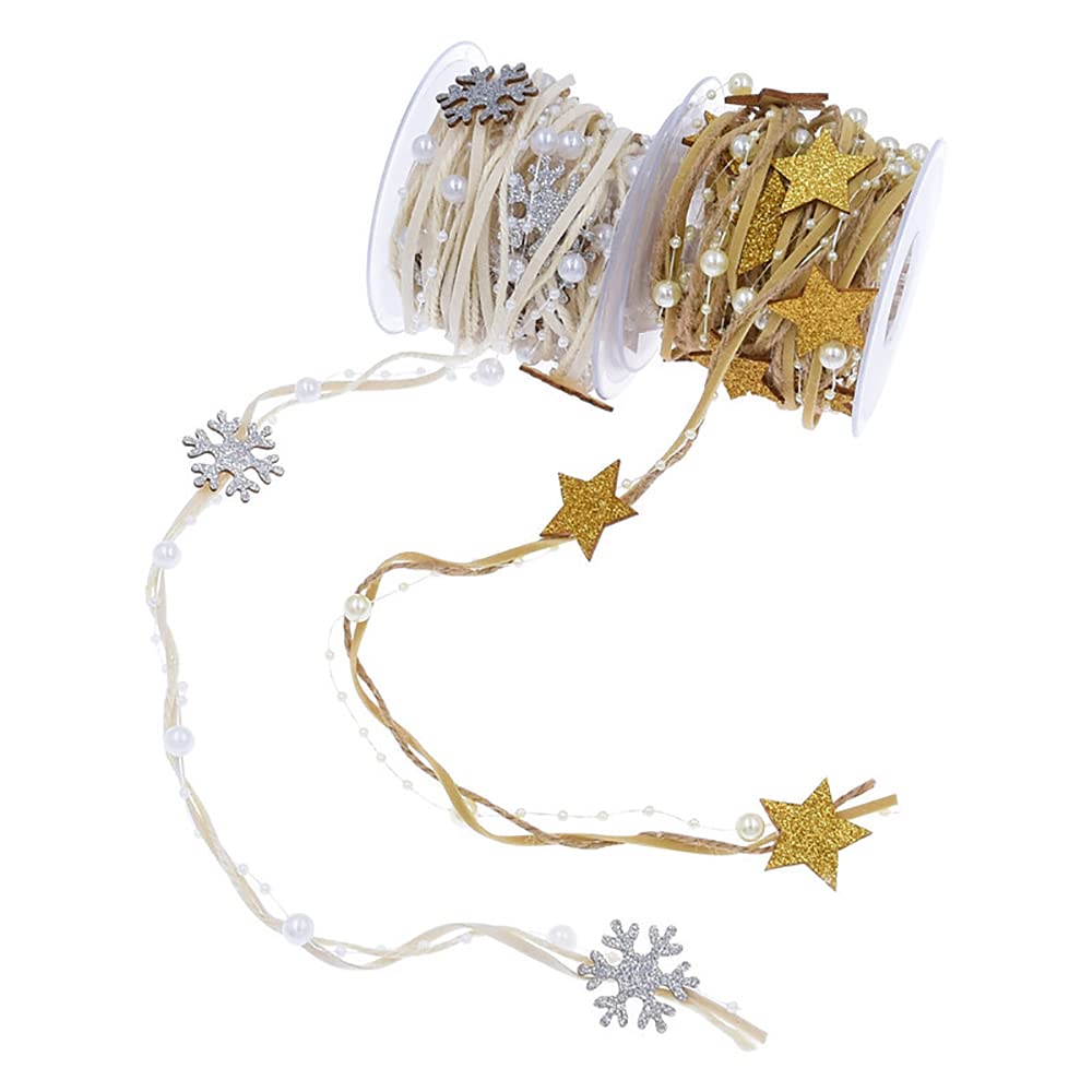 Satinband, Organzaband, Weihnachtsbaum Dekoration Bänder Geschenkverpackung Gold Silber Satinband(B)