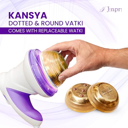 Image of Plastic Bronze Ayurvedic Electronic Kansa Vatki Massager for Foot Care | Kansa Vatki foot massager (2-Vatki)
