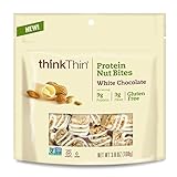 thinkThin Protein Nut Bites, White Chocolate, 3.8 Ounce