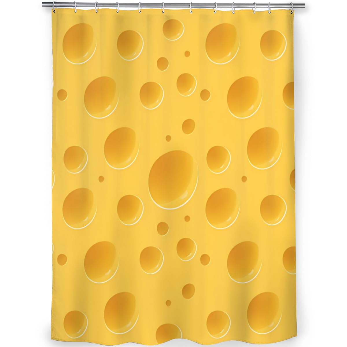 SPXLUCAU It's Cheese Elegant Shower Curtain for Bathroom or Powder Room - A Subtle Touch of Sophistication Privacy Protection(140x200cm/55x79in(WxH))