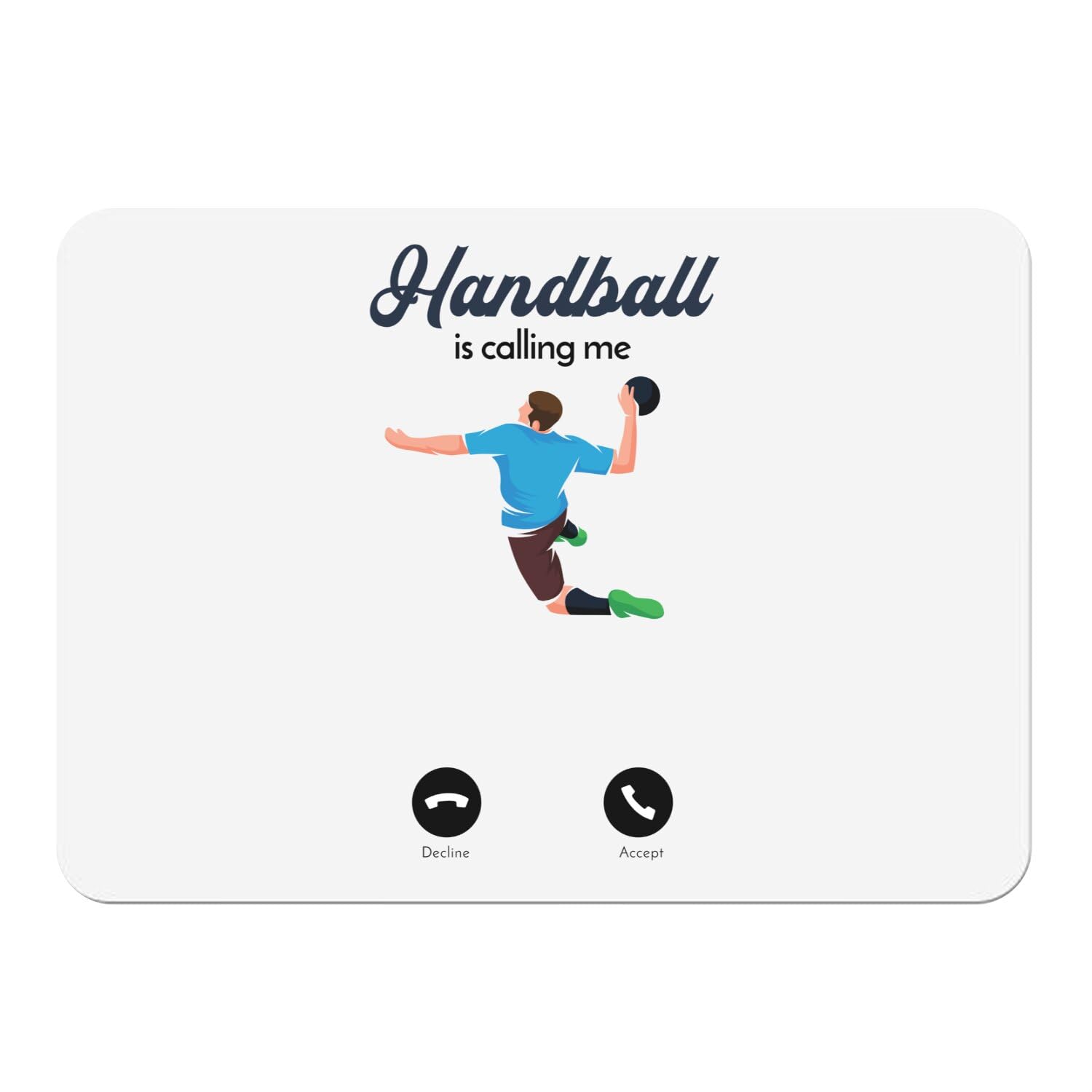 Sets de table handball en liège de qualité | Napperons blancs souples grand format x4