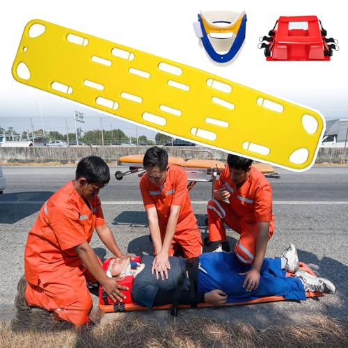 Barella portatile di salvataggio per il trasferimento e l'immobilizzazione del paziente di emergenza, tabellone galleggiante resistente per i primi soccorritori in emergenza idrica