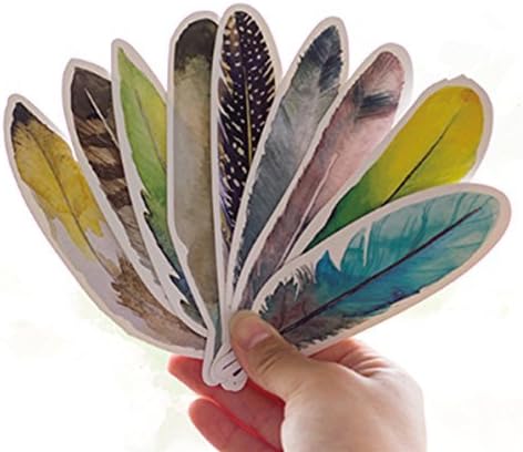 HardNok Bookmarks for Women Men, 30 Pack (Feather)