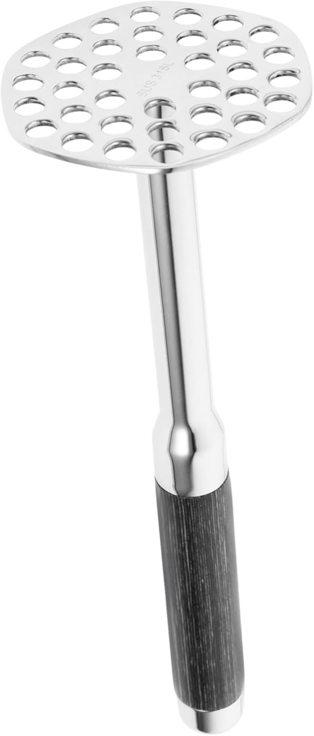 SMASOLO Avocado Masher with Ergonomic Handle Stainless Steel Kitchen Tool for Mashing Potatoes Vegetables and Fruits for Home and Commercial Use