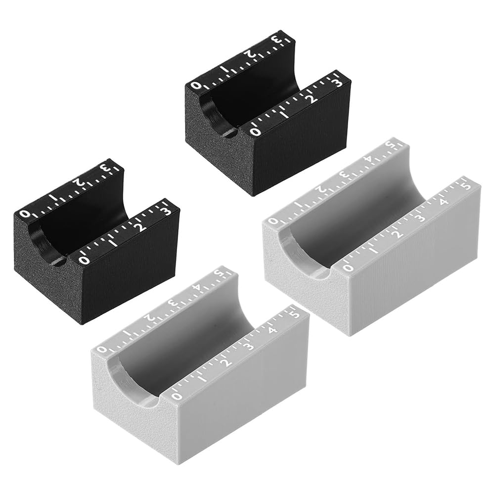 Aundhegrtt Black & Gray For 3Ml& For 10Ml Small Bottle Label Application Maker Tool- 4Pcs Vial Label Applicators Accurate Alignment