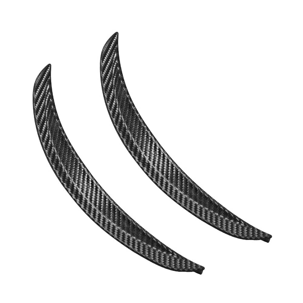 LVLIANGWANXIANGBAIHUO 2Pcs Wheel Arch Anti-Collision Strips for Seat MII 5-Türer KF1 I 2012-2019, Waterproof Carbon Fibre Wing Protector, Anti-Scratch Fender Guard, Black