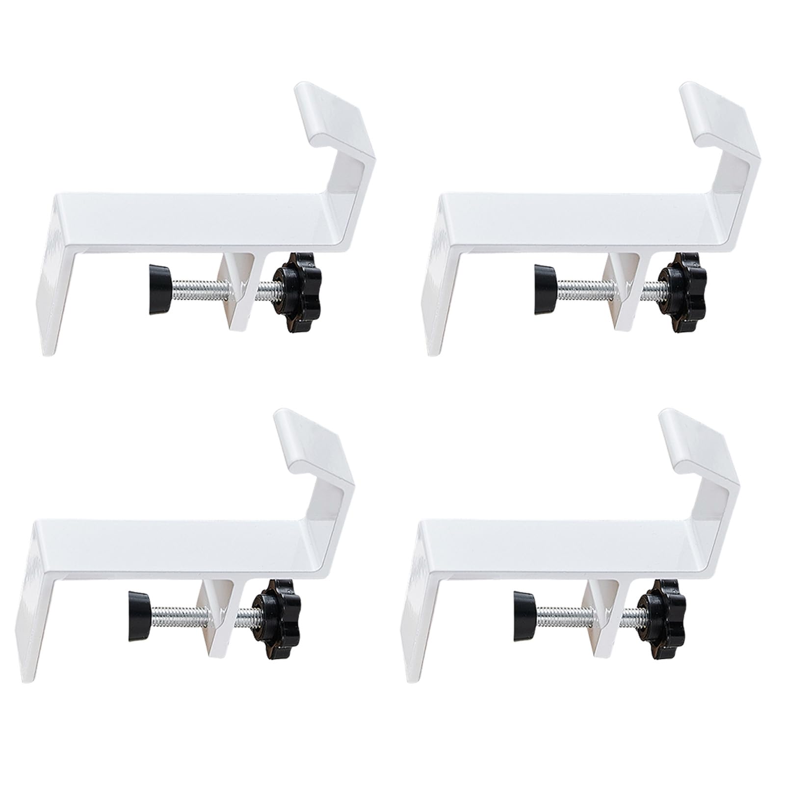 Jazuaiao Of 4 Unique and Sturdy Desk Hook Practical Hangers for Organizing Individual Belongings Without Damaging Surfaces Sturdy Aluminum Hook