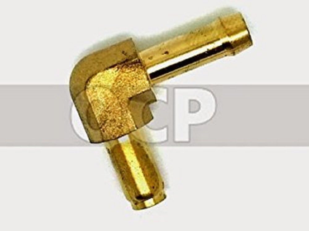 OCP - Brass 90 Degree elbow fuel inlet/fitting for Harley Keihin CV and Butterfly Carburetors Sportster OEM#27371-76A