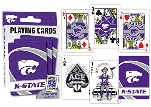 Image of MasterPieces NCAA Kansas State Wildcats Playing Cards, 2.5 inch x 3.5 inch