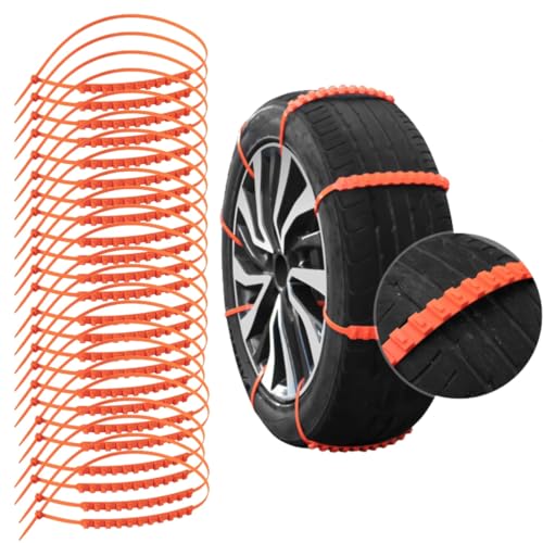 Chaînes à neige réglables et universelles pour pneus 165 à 275 mm, lot de 40 pièces anti-patinage