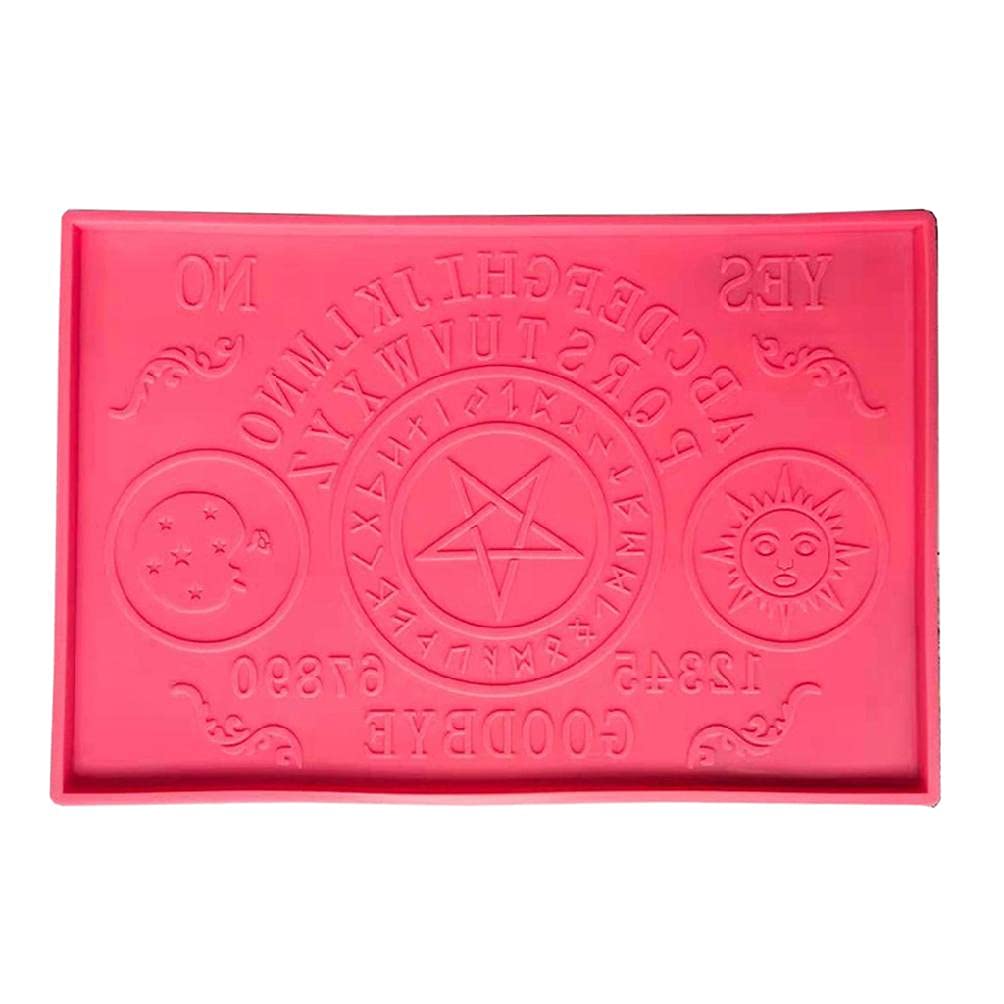 Oujia-Board Divination Large Tray Resin Silicone Molds Serving Board Molds Silicone Resin molds