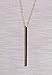 Designed by Stacey Handmade 14kt Gold-Filled Chain Necklace, Vertical Bar Pendant Jewelry, Gifts for Women, Ideal for Birthday, Mother's Day, Christmas, Anniversary, Prom, Homecoming, 32