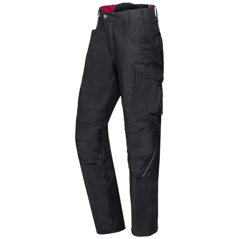 BP 1825 032 0032 35/36s stofmix met stretch werkbroek voor mannen, hogere taille op de rug, 65% polyester/35% katoen, zwart, 35/36S maat