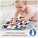 Ms. Rachel Official Tummy Time Activity Bus Folding Play Mat with Baby Mirror & Sensory Toys for Interactive Play Baby Learning Toys for Boys & Girls Ages 3 Months - 1+ Year