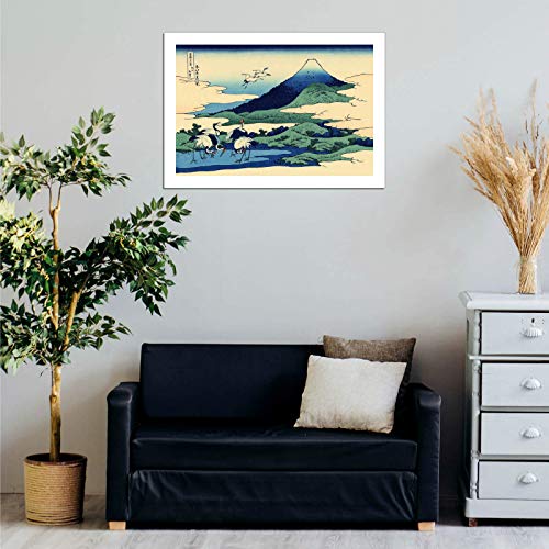 Impression d'art Hokusai Umegawa Sagami grand format mat sans cadre - 2