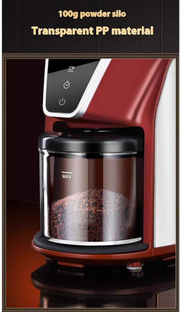 Electric Coffee Bean Grinder, 165W Coffee Grinder with LED Display and Timer, 40MM Stainless Steel Conical Burrs for Coffee Beans