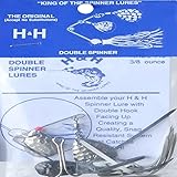 H&H Lure 3/8 Oz Dbl Spin Black Fishing Equipment