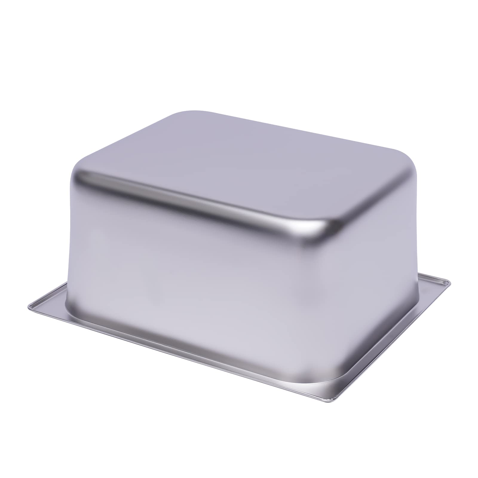 Treeisland Contenitore per gastronorm, in acciaio inox, 6 pezzi, contenitore per alimenti, in acciaio inox, per padelle alberghiere buffet catering