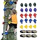 VEVOR Ninja Tree Climbing Kit, 20 Baumklettergriffe und 6 Ratschengurte, große Kletterfelsen für Kinder und Erwachsene, Kletterer und Formen, für Outdoor Ninja Warrior Hindernistraining