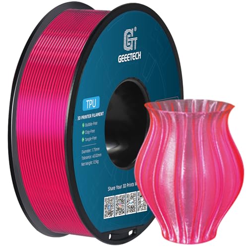 Geeetech TPU Filament 1.75mm, 500g (1.1lbs) Spool, Shore 95A Flex...